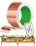 LAOYE Kupferband Gegen Schnecken 50mmx20M Kupfefolie Selbstklebend...