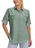 WILLIT Damen UPF 50+ Shirt Sonnenschutz Shirts Hemden Langarm Wanderbluse...