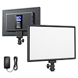 RALENO LED Videoleuchte, 19.5W Videolicht Eingebaute 2 * 4000mAh Akku...