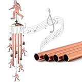 Bigfoot Windspiel aus Messing, handgefertigt, einzigartiges Windspiel für...