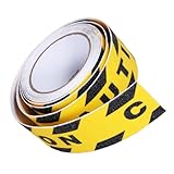 TOPPERFUN Rutschfestes Sicherheitsband Selbstklebend Schwarz gelb Warnband...