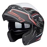 Helm für Motorräder Full-Face Motorcycle Helmet Tragbarer Integralhelme...