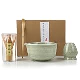 Matcha-Set - Matcha Besen Set - 4-teiliges Matcha-Tea-Set, Matcha-Besen,...