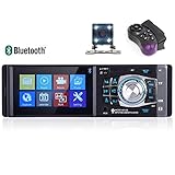 VIGORFLYRUN PARTS LTD 4,1' 1 Din Bluetooth Autoradio, Auto Audio FM Radio...