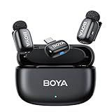 BOYA mini Mikrofon für iPhone Android Handy, 5g Ultraleicht, Lavalier...