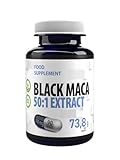 Black Maca 35.000mg Äquivalent (700mg 50:1 Extrakt) 90 vegane Kapseln,...