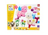 Simba 106326016 - Art and Fun Knetset Einhorn, 4X 50g Knete, 2X...