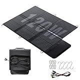 Faltbares Solarpanel 120W 3 m Kabel, Solar-Ladegerät IP67 Wasserdicht und...