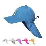 iQ-UV Sonnenhut für Kinder UPF 50+ Cap mit Nackenschutz - Leichte...