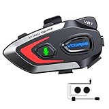Motorrad Headset VR1,Motorrad Kopfhörer für eine Person,Motorrad Headset...