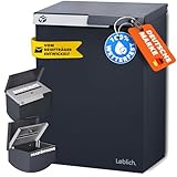LØBLICH Comfort Briefkasten RAL 7016 Anthrazit | Vom Briefträger...