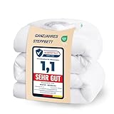 WAVVE Steppdecke 135x200 Ohne Bezug 300gsm Ganzjahresdecke 135x200 cm 4...