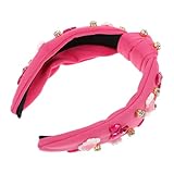 ORFOFE Funkelndes Juwelenbesetztes Haarband zum Valentinstag Geknoteter...