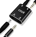 Cooidea 2-Kanal Stereo Audio Mixer - Metallgehäuse, AUX-Schnittstelle...