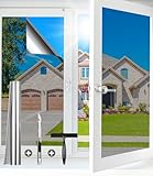 Xixara Fensterfolie Sonnenschutz 60x200cm, UV-Schutz Sonnenschutzfolie...