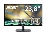 Acer EK240YC Monitor, Schwarz, 23,8 Zoll (60 cm Bildschirm) Full HD, 75Hz,...
