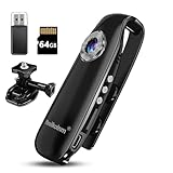 Mini Body Kamera mit Audio- und Videoaufnahme 1080P 64GB Bewegungserkennung...