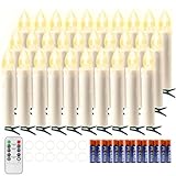 Koopower 30er LED Kerzen mit Timer und Batt., IP64 Dimmbar Kerzenlichter...