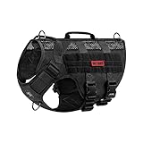 OneTigris Hundegeschirr Mittelgroße Hunde, AIRE MESH Taktisches Anti Zug...