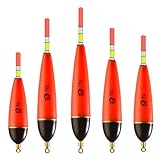 5 Stück Posen Angeln, Licht Ausstrahlen Tragbar Schwimmer Angeln,...