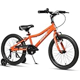 AVASTA 18 Zoll Kinderfahrrad für 5, 6, 7 und 8 Jahre alte Kinder, Jungen...