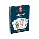 ASS Altenburger Rommé Leinen, französisches Bild, Blau und Weiß mit Rot...