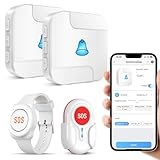DAYTECH Notrufknopf für Senioren auf Handy, WiFi Tuya Smart Senioren...
