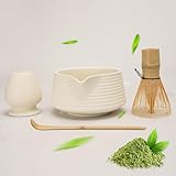 LUMIN TUTU Matcha Set, Matcha Tee Set Inkl. Matcha Besen, Teelöffel,...