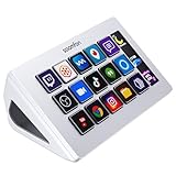 SOOMFON Stream Controller Deck Weiss, 15 anpassbaren Makrotasten, auslösen...
