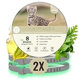 Animalea® Zeckenhalsband für Katze (2 Stück) - Länge 38cm - wirksamer...