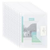 MOWETOO 22 Stück Dokumentenmappe A4 zum Abheften, Transparent A4...