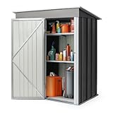 KoKoBin Gartenhaus mit Satteldach - 157 x 110 x 181cm 1,72m² Schiebetür -...