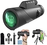 50x60 Zoom Monokular Teleskop Erwachsene, mit Smartphone Halter...