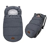 Baby Fußsack Winter für Babyschale Einschlagdecke Wasserdicht Universal...