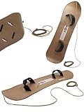 MOLTI PRO ECO Wood Snowboard für Kinder ab 5 Jahren mit Bindungen und...