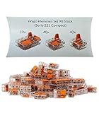 Wago Klemmen Set 90 Stück Serie 221 Compact 2, 3 und 5 polig 221-412...