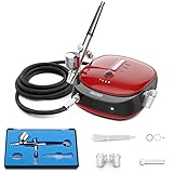 Oasser Airbrush Set Kompressor Dual Action 3 Modi wiederaufladbarer 1000mAh...