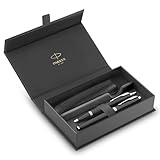 Parker IM Duo Stift-Geschenkset | Füller, Kugelschreiber & Etui | Schwarze...