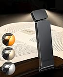 Tyreses Leselampe Buch Klemme, 500mAh USB Wiederaufladbare Buchlampe zum...