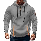 Gienslru Hoodie Herren Zipper Kapuzenpullover Kapuzenjacke Fleece...