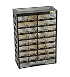 Allit 458120 Basic 54 Kleinteilemagazin Sortimentskasten, Schwarz, 33...