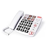 SWISSVOICE - Xtra 1110 - Schnurloses Festnetztelefon - Große Tasten - 6...