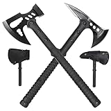 Set 2 Äxten 1x M48 Tactical Tomahawk mit Sanddorn - 1x Survival-Axt mit...