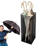 Regenschirmständer aus Metall - Schmaler Aufbewahrungseimer, Organizer...