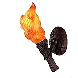 GSZCCZS Vintage Mittelalter Flammen Wandleuchte Lantern Retro kreative...