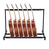 CHFUNE Gitarrenständer, Faltbarer Guitar Stand, 7 fach Gitarrenständer...