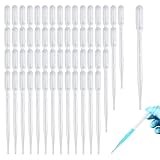 50 Stück Pipette 3ml, Pipetten Kunststoff Transferpipetten,Einmalpipetten...