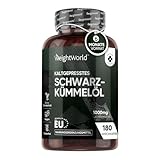 Schwarzkümmelöl Kapseln - 1000mg pro Tag - 6 Monate Vorrat - Black Seed...