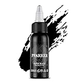 PFARRER Tattoo Farbe Black 1oz(30ml) Vegan-Friendly USA Standard Pigment...