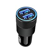 Zigarettenanzünder USB Ladegerät, AILKIN 3.4A Auto Ladegerät 2-Port USB...